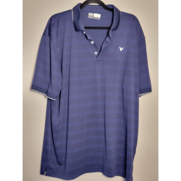Callaway Gold Polo Shirt Men's XL Opti-Dri Performance Rolls-Royce Racing Logo